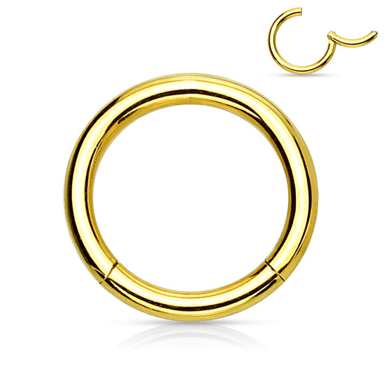Piercingring med klik lås