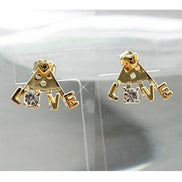 Love øreringe (ear jacket) guld