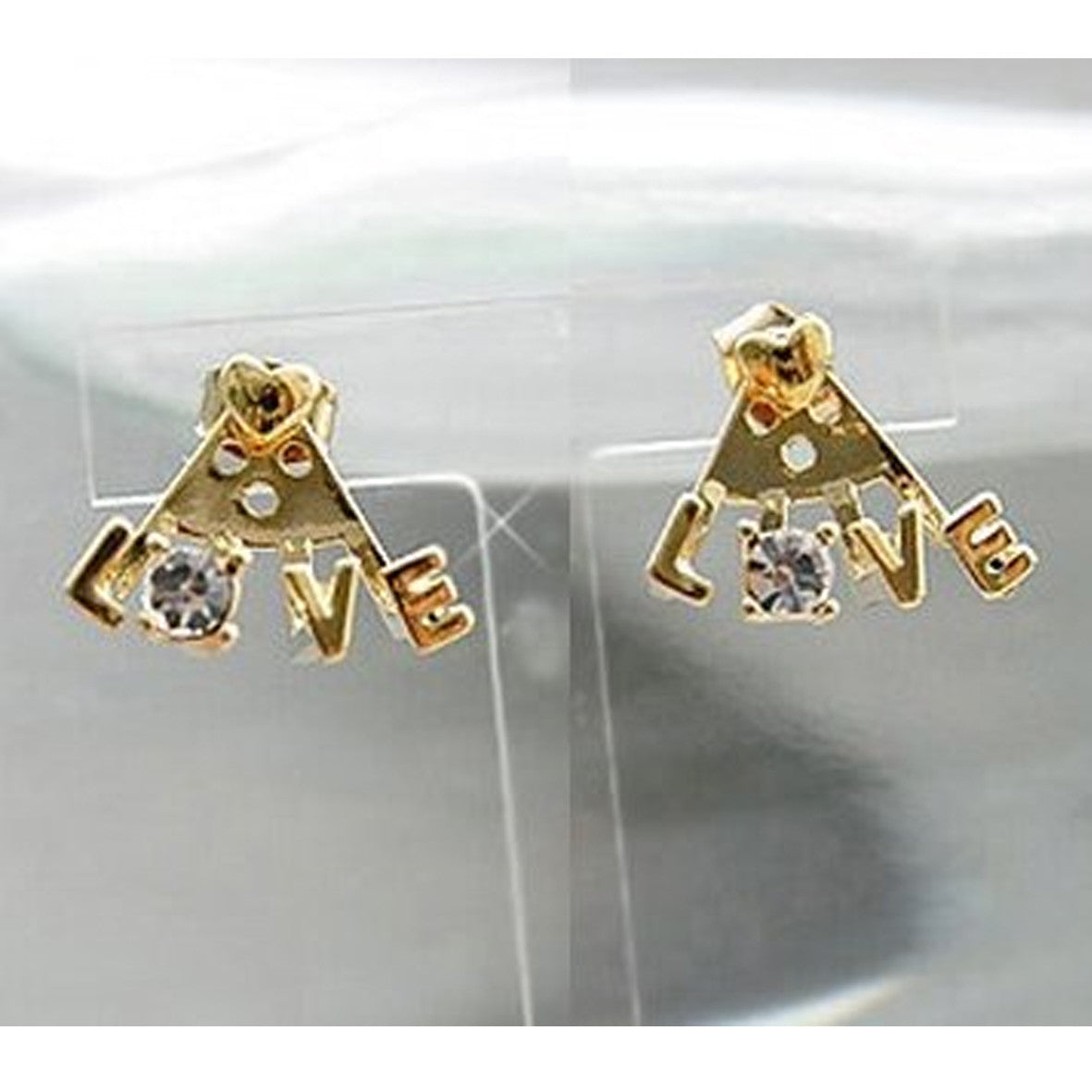 Love øreringe (ear jacket) guld