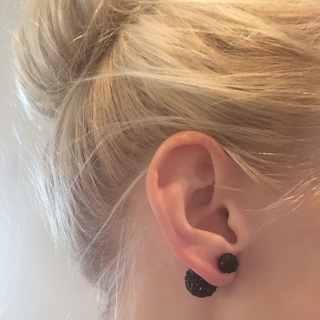 Dobbelt perle diamant øreringe