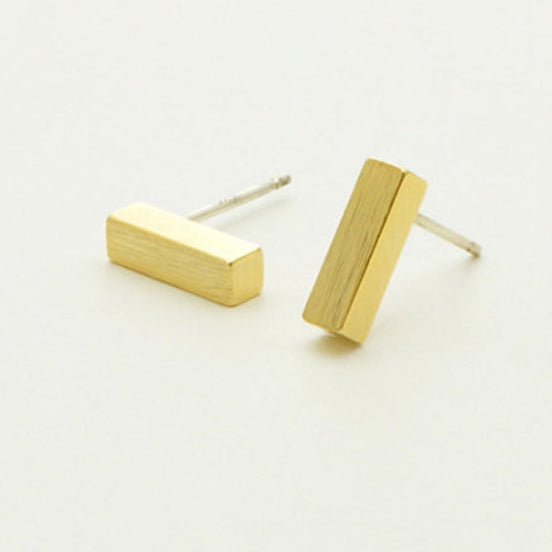 Minimalistiske bjælke øreringe guld