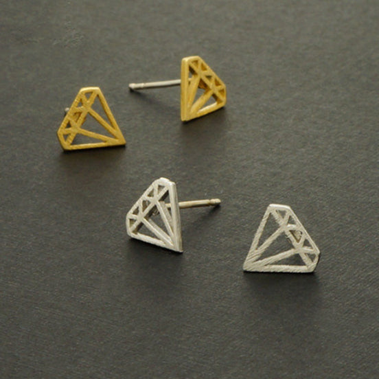 Diamant formede ørering