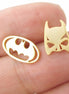 Batman øreringe guld