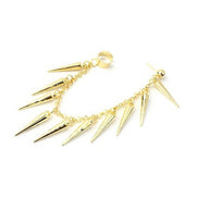 Ear cuff spike kæde