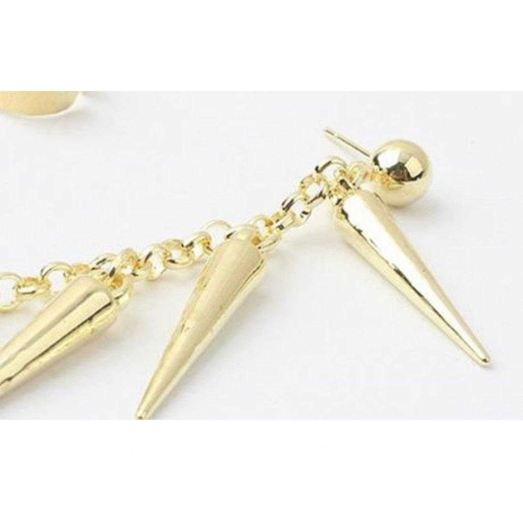 Ear cuff spike kæde
