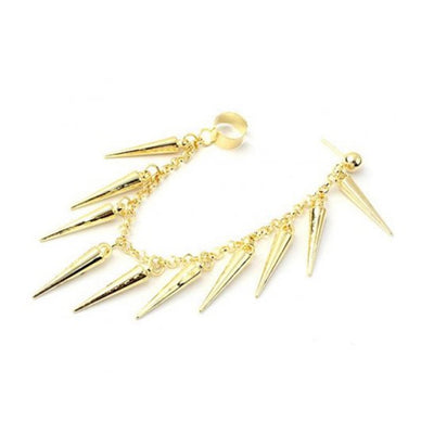 Ear cuff spike kæde