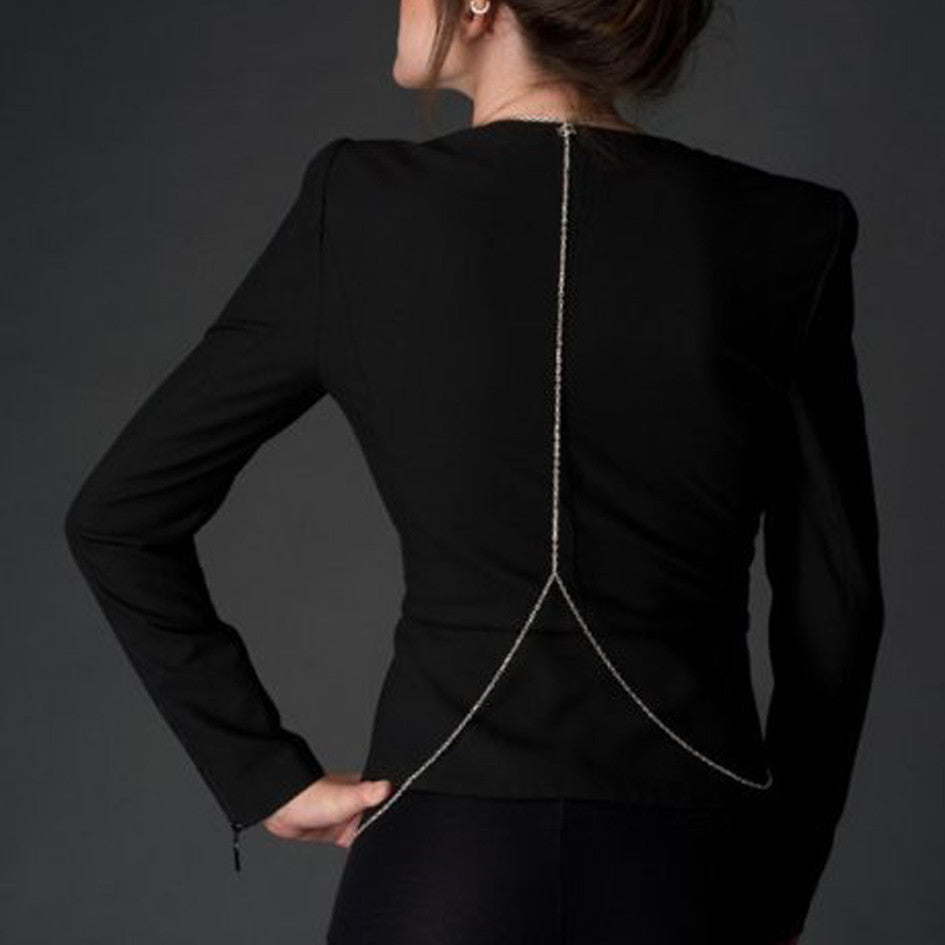Body chain med sølvkæder