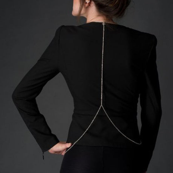 Body chain med sølvkæder
