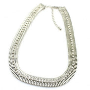 Bred statement diamant halskæde