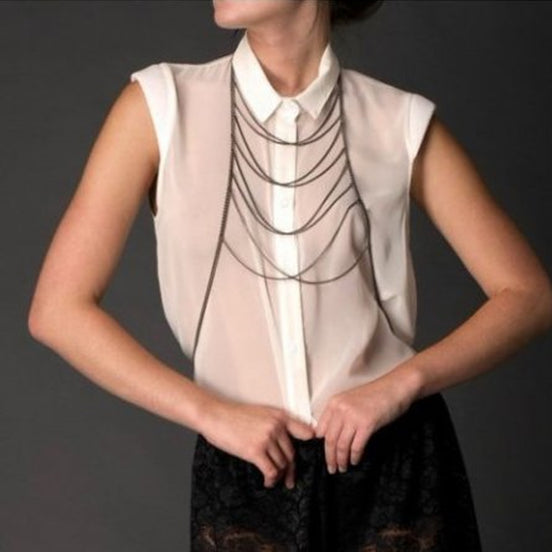 Body chain halskæde med kæder