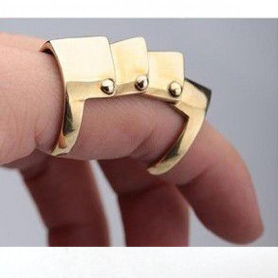 Stor armour ring guld