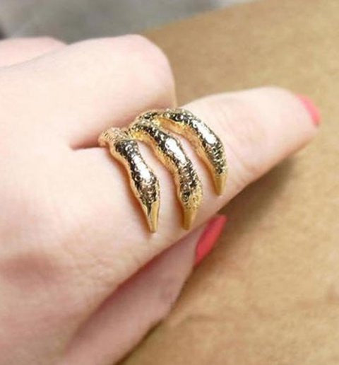 Klo fingerring guld
