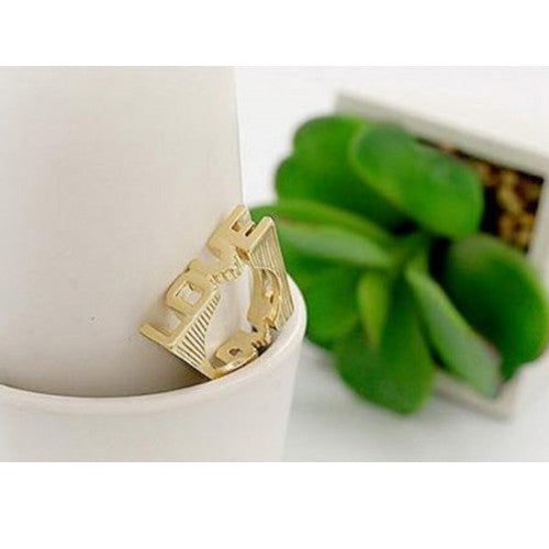 LOVE guld ring