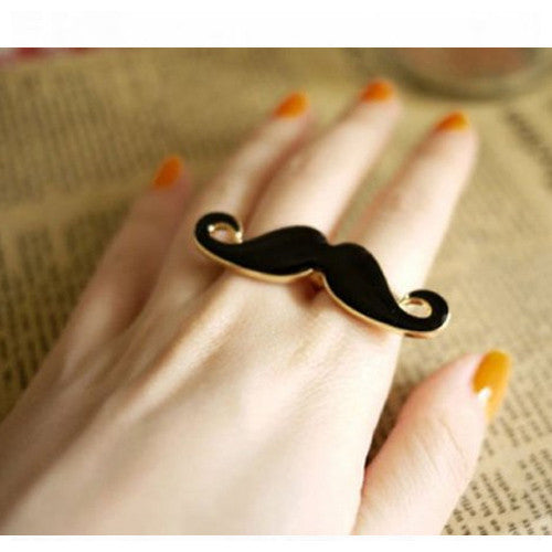 Moustache dobbelt ring