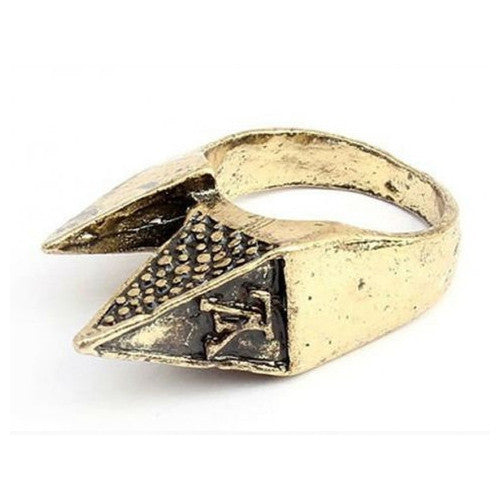 Pyramide ring guld