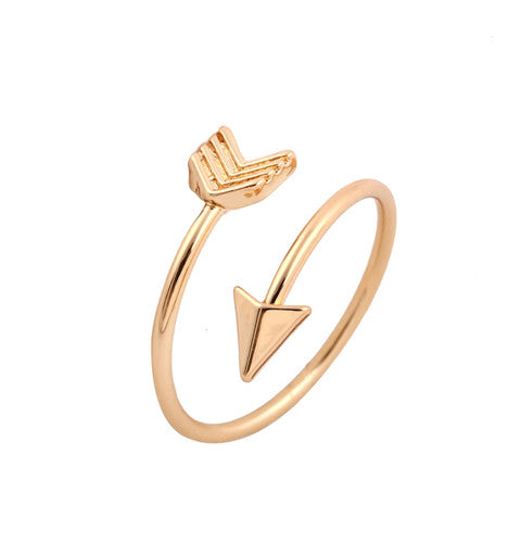 Guld pil fingerring