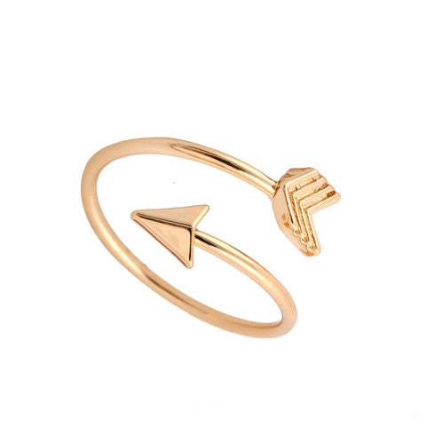 Guld pil fingerring