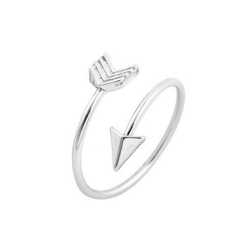 Sølv pil fingerring