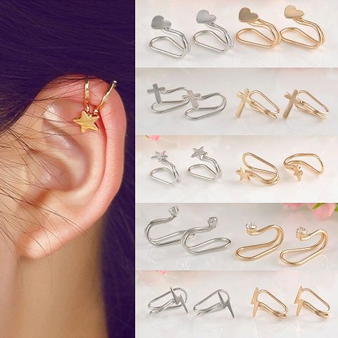Ear Cuff ørering med lille hjerte