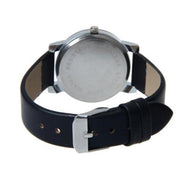 Sort armbåndsur med diamantformet urskive
