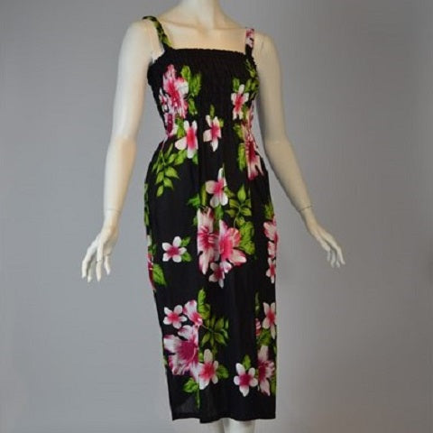 Blomstret sommerkjole i one-size