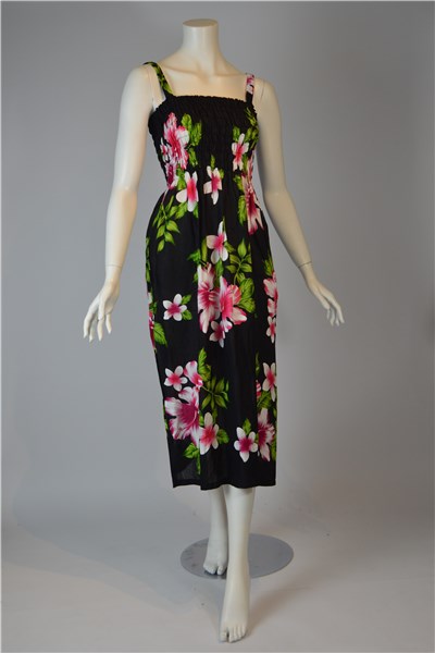 Blomstret sommerkjole i one-size
