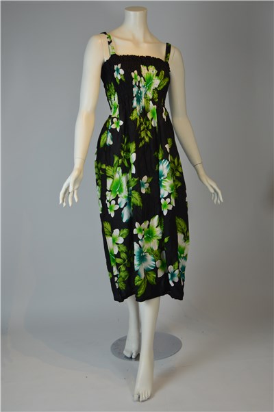 Blomstret sommerkjole i one-size
