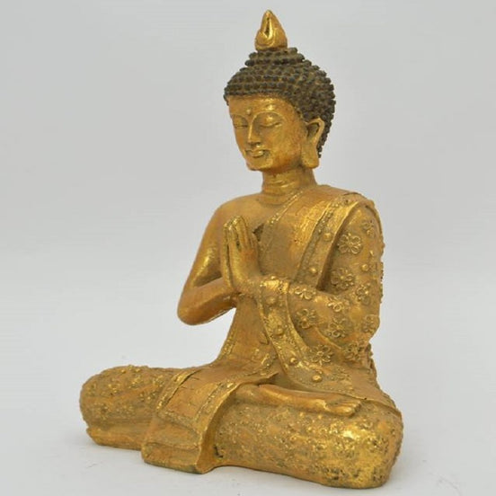 Velkomst buddha i guld-look