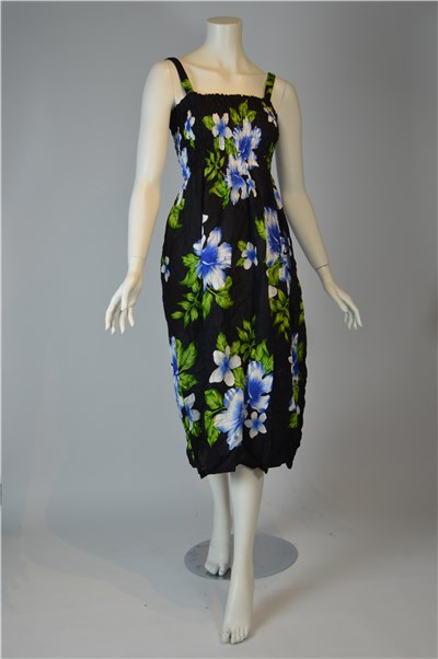 Blomstret sommerkjole i one-size