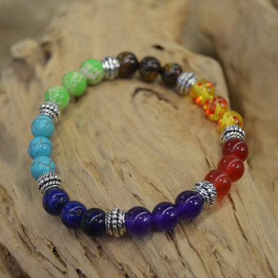 Chakra armbånd med elastik