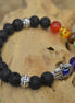 Chakra armbånd med lavasten
