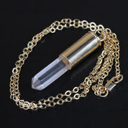 Crystal bullet halskæde