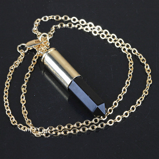 Crystal bullet halskæde
