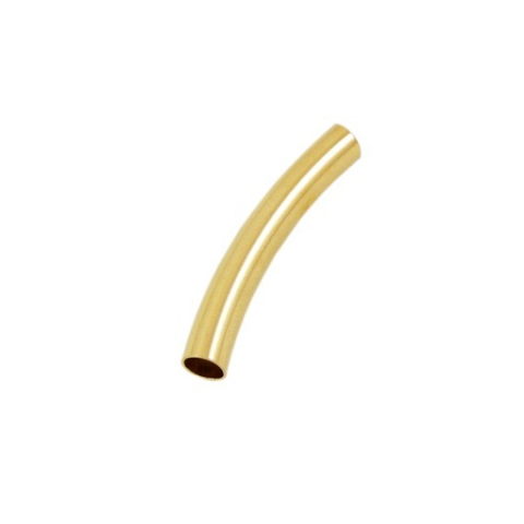 Guld Belagte Rør 33 X 5 Mm / 4 Mm - 5 Stk
