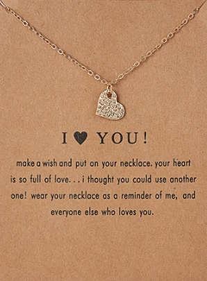 I love you halskæde