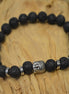 Lava armbånd med buddha hoved