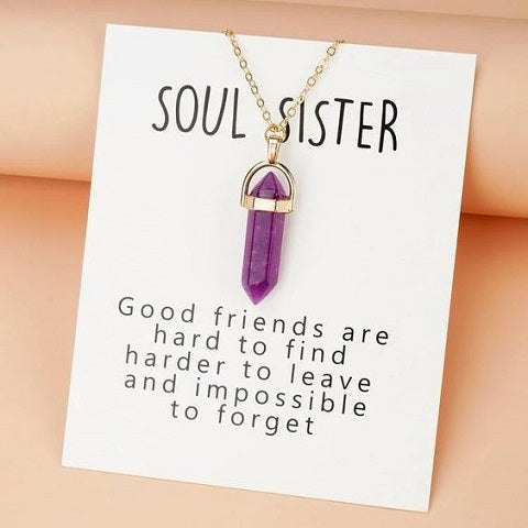 Soul Sister - Halskæde (ametyst)