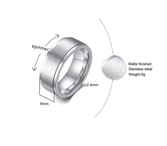Spinnerring i stål